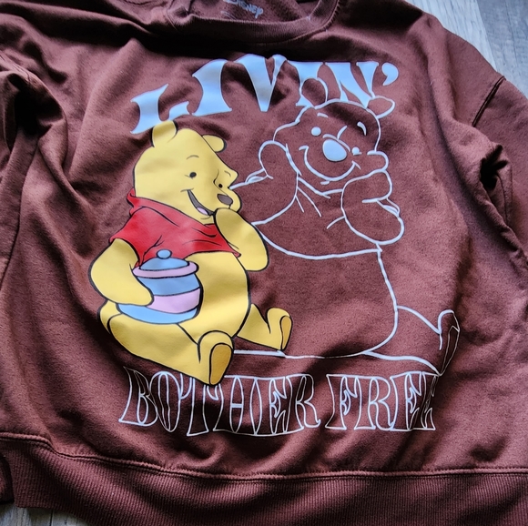 Disney Winnie the Pooh Brown Sweater Women's Small - Picture 5 of 6
